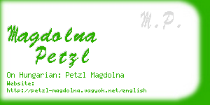 magdolna petzl business card